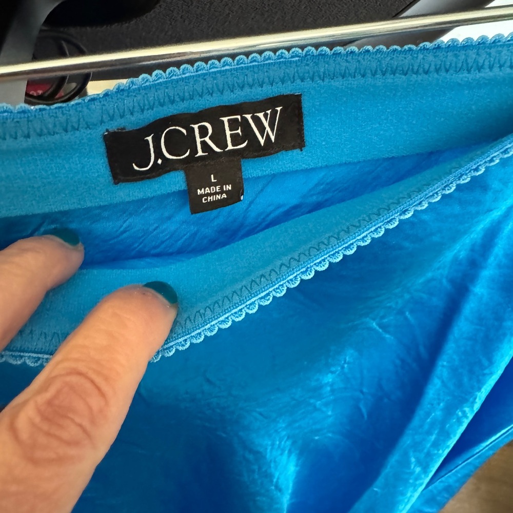 J. Crew Gwen Slip Skirt with Lace trim - Picture 3 of 6
